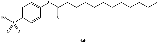 SODIUM 4-LAUROYLOXYBENZENESULFONATE 结构式