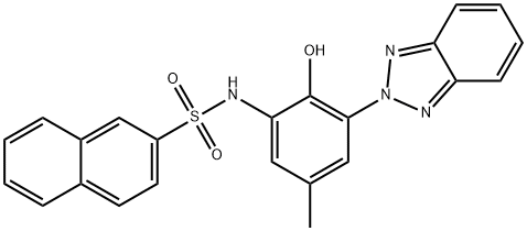 N-(3-(2H-benzo[d][1,2,3]triazol-2-yl)-2-hydroxy-5-methylphenyl)naphthalene-2-sulfonamide Structure