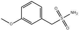 (3-メトキシフェニル)メタンスルホンアミド 化学構造式