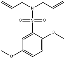 N,N-diallyl-2,5-dimethoxybenzenesulfonamide Struktur