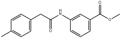 methyl 3-(2-(p-tolyl)acetamido)benzoate 结构式