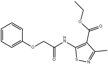 ethyl 3-methyl-5-(2-phenoxyacetamido)isothiazole-4-carboxylate Structure