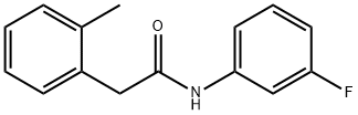 N-(3-fluorophenyl)-2-(2-methylphenyl)acetamide Struktur