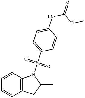 methyl (4-((2-methylindolin-1-yl)sulfonyl)phenyl)carbamate Structure