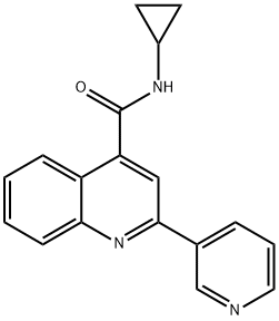 N-cyclopropyl-2-(pyridin-3-yl)quinoline-4-carboxamide Structure