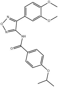 N-[4-(3,4-dimethoxyphenyl)-1,2,5-oxadiazol-3-yl]-4-isopropoxybenzamide Structure