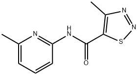 4-methyl-N-(6-methylpyridin-2-yl)-1,2,3-thiadiazole-5-carboxamide Structure