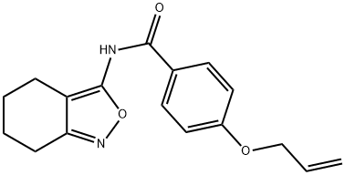 4-(prop-2-en-1-yloxy)-N-(4,5,6,7-tetrahydro-2,1-benzoxazol-3-yl)benzamide Structure