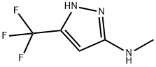 N-methyl-3-(trifluoromethyl)-1H-pyrazol-5-amine Struktur