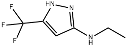 乙基-(5-三氟甲基-2H-吡唑-3-基)-胺, 898540-00-6, 结构式