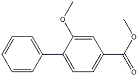 [1,1-BIPHENYL]-4-CARBOXYLIC ACID, 2-METHOXY-, METHYL ESTER Struktur