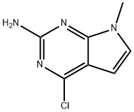 4-氯-7-甲基-7H-吡咯并[2,3-D]嘧啶-2-胺 结构式