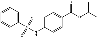 isopropyl 4-(phenylsulfonamido)benzoate Struktur
