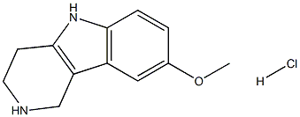 8-methoxy-2,3,4,5-tetrahydro-1H-pyrido[4,3-b]indole hydrochloride Struktur