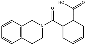 6-(1,2,3,4-tetrahydroisoquinoline-2-carbonyl)cyclohex-3-enecarboxylic acid Structure