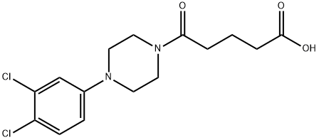 5-(4-(3,4-dichlorophenyl)piperazin-1-yl)-5-oxopentanoic acid Structure