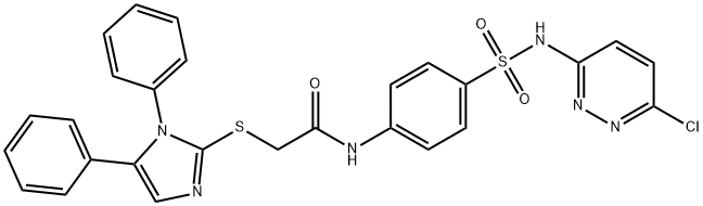 N-{4-[(6-chloropyridazin-3-yl)sulfamoyl]phenyl}-2-[(1,5-diphenyl-1H-imidazol-2-yl)sulfanyl]acetamide|