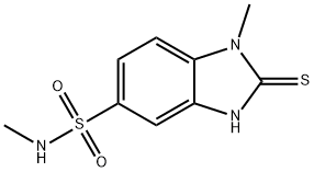 N,1-DIMETHYL-2-MERCAPTO-5-BENZIMIDAZOLESULFONAMIDE Structure