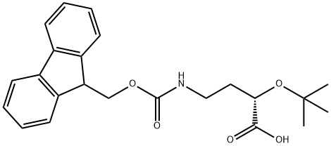 (2S)-2-叔丁氧基-4-[[芴甲氧羰基]氨基]丁酸,905857-46-7,结构式