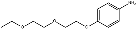 4-(2-(2-乙氧基乙氧基)乙氧基)苯胺,90688-48-5,结构式