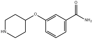 3-(Piperidin-4-yloxy)benzamide,907158-97-8,结构式