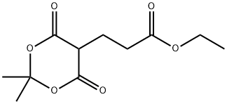 ethyl 3-(2,2-dimethyl-4,6-dioxo-1,3-dioxan-5-yl)propanoate Struktur