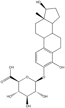 4-羟基雌甾二醇 3-葡糖苷酸,90746-94-4,结构式