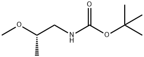 tert-butyl N-[(2S)-2-methoxypropyl]carbamate Structure