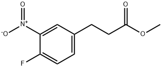 methyl 3-(4-fluoro-3-nitrophenyl)propanoate 结构式