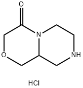 Hexahydropyrazino[2,1-C][1,4]Oxazin-4(3H)-One Hydrochloride 化学構造式