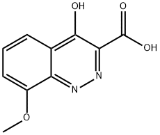 8-Methoxy-4-oxo-1,4-dihydrocinnoline-3-carboxylic acid,90771-54-3,结构式