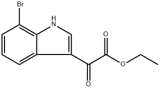 2-(7-溴-3-吲哚基)-2-氧代乙酸乙酯 结构式