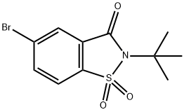 5-Bromo-2-(tert-butyl)benzo[d]isothiazol-3(2H)-one 1,1-dioxide Structure
