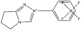 6,7-dihydro-2-phenyl-5H-Pyrrolo[2,1-c]-1,2,4-triazolium  tetrafluoroborate 化学構造式