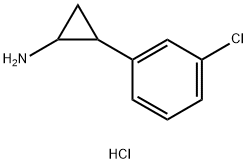 2-(3-Chlorophenyl)cyclopropanamine hydrochloride Structure