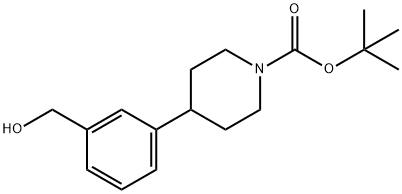 Tert-butyl 4-(3-(hydroxymethyl)phenyl)piperidine-1-carboxylate Structure