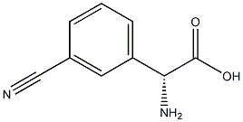 R-3-氰基苯甘氨酸, 909875-86-1, 结构式