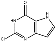 2-CHLORO-3H-PYRROLO[3,2-D]PYRIMIDIN-4(5H)-ONE, 90993-29-6, 结构式