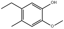 5-Ethyl-2-methoxy-4-methylphenol 化学構造式