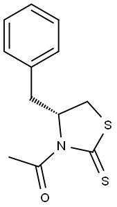 (R)-1-(4-苄基-2-硫代噻唑烷-3-基)乙酮,911040-42-1,结构式
