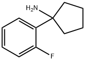 1-(2-Fluorophenyl)cyclopentan-1-amine hydrochloride Structure