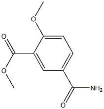 5-氨基甲酰基-2-甲氧基苯甲酸甲酯,911281-96-4,结构式