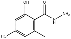 2,4-dihydroxy-6-methylbenzohydrazide Structure