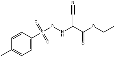 氰基[[[(4-甲基苯基)磺酰基]氧基]氨基]-乙酸乙酯,91158-65-5,结构式