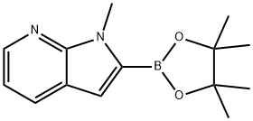 1-methyl-2-(4,4,5,5-tetramethyl-1,3,2-dioxaborolan-2-yl)-pyrrolo[2,3-b]pyridine Structure