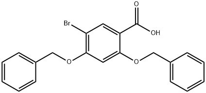 2,4-bis(benzyloxy)-5-bromobenzoic acid Structure