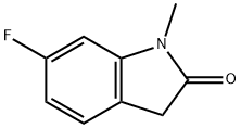 6-fluoro-1-methylindolin-2-one Struktur