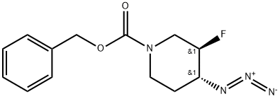 benzyl Trans-4-azido-3-fluoropiperidine-1-carboxylate,913574-98-8,结构式