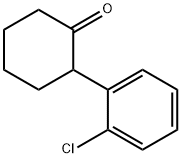 2-(2-クロロフェニル)シクロヘキサノン 化学構造式