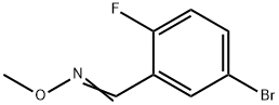 1-(2-Fluoro-5-bromophenyl)-N-methoxymethanimine 化学構造式
